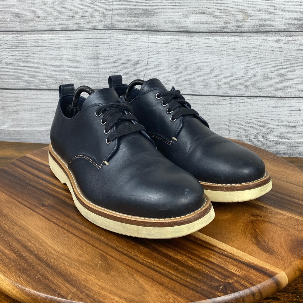 Coach Derby Lace Up Navy Blue Leather Shoes G1671 Men’s Size 10 D / EU 43 - Picture 3 of 12